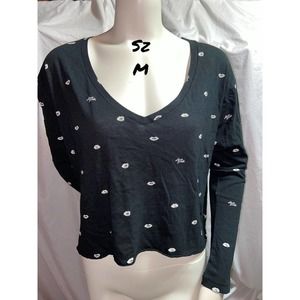 NWT VS PINK Crop Long Sleeve V Neck